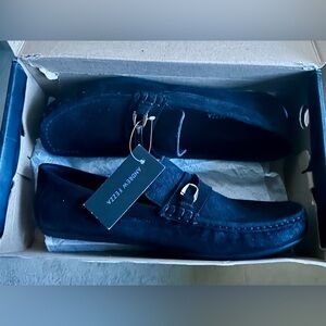 Andrew Fezza Men's Elegant Black Slip-Ons